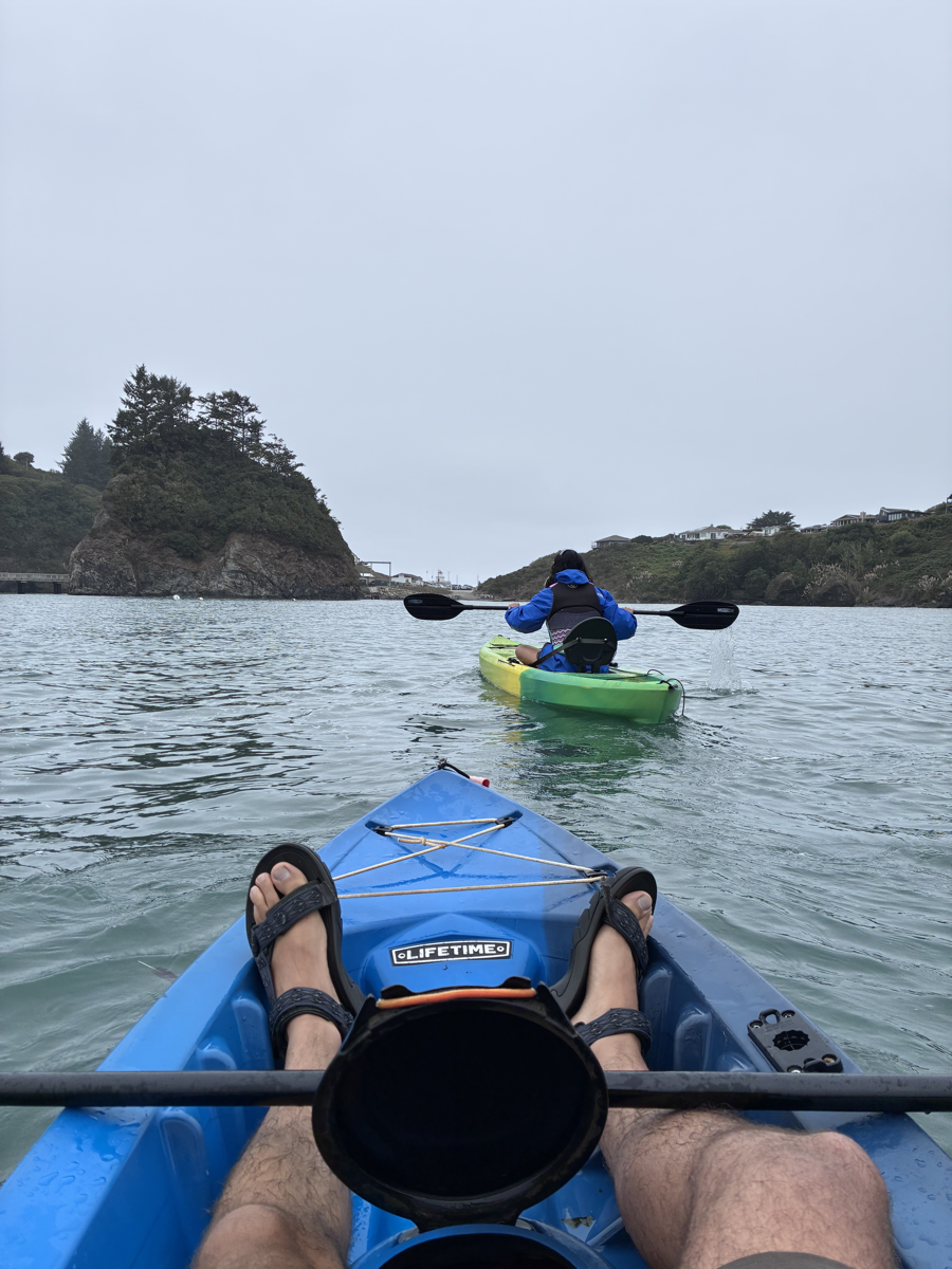 Kayaking on the coast